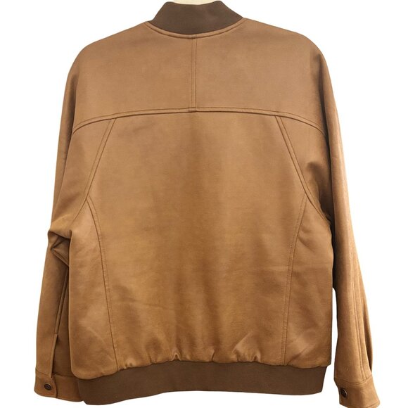 NWOT We The Free Wild Rose Vegan Suede Bomber, Chestnut, Size XS - Picture 6 of 11